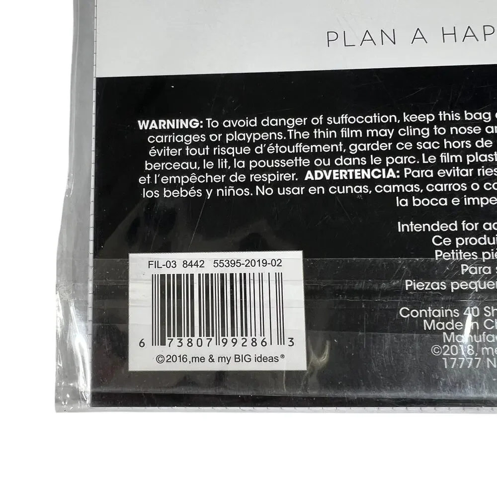 THE HAPPY PLANNER Classic Daily Filler Paper Lot of 5 200 Sheets FIL03 NEW